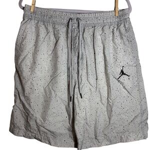 Nike Air Jordan Jumpman Cement Black Splatter Poolside Training Swim Shorts  XL